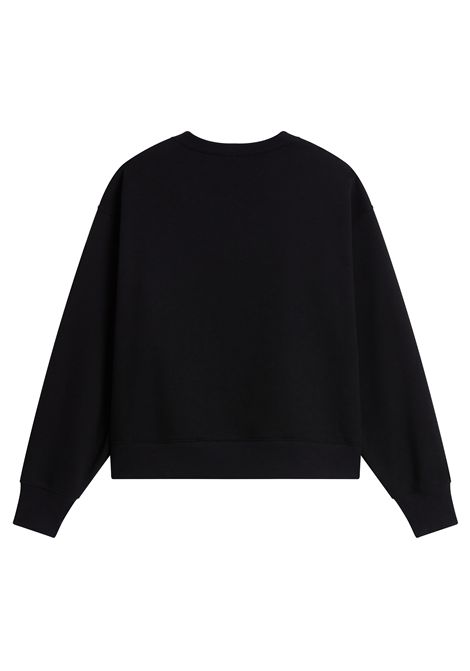 The North Face Essential Simple Dome Boxy Oversize Crewneck Sweatshirt Black Women THE NORTH FACE | Sweatshirts | NF0A8HBY-JK3